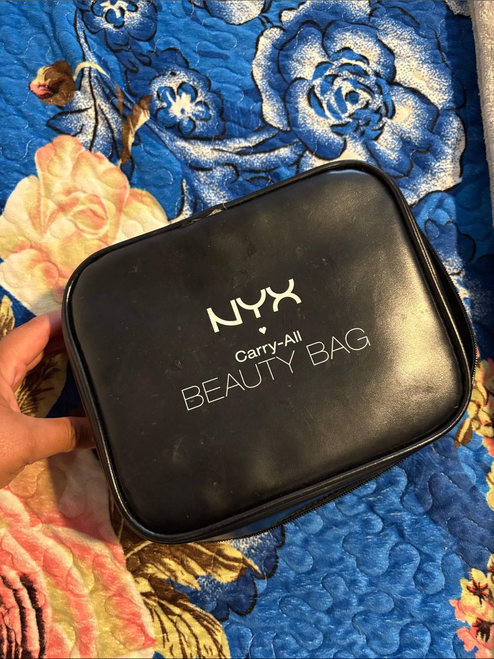 NYX Black Carry-All Beauty Bag with White Logo